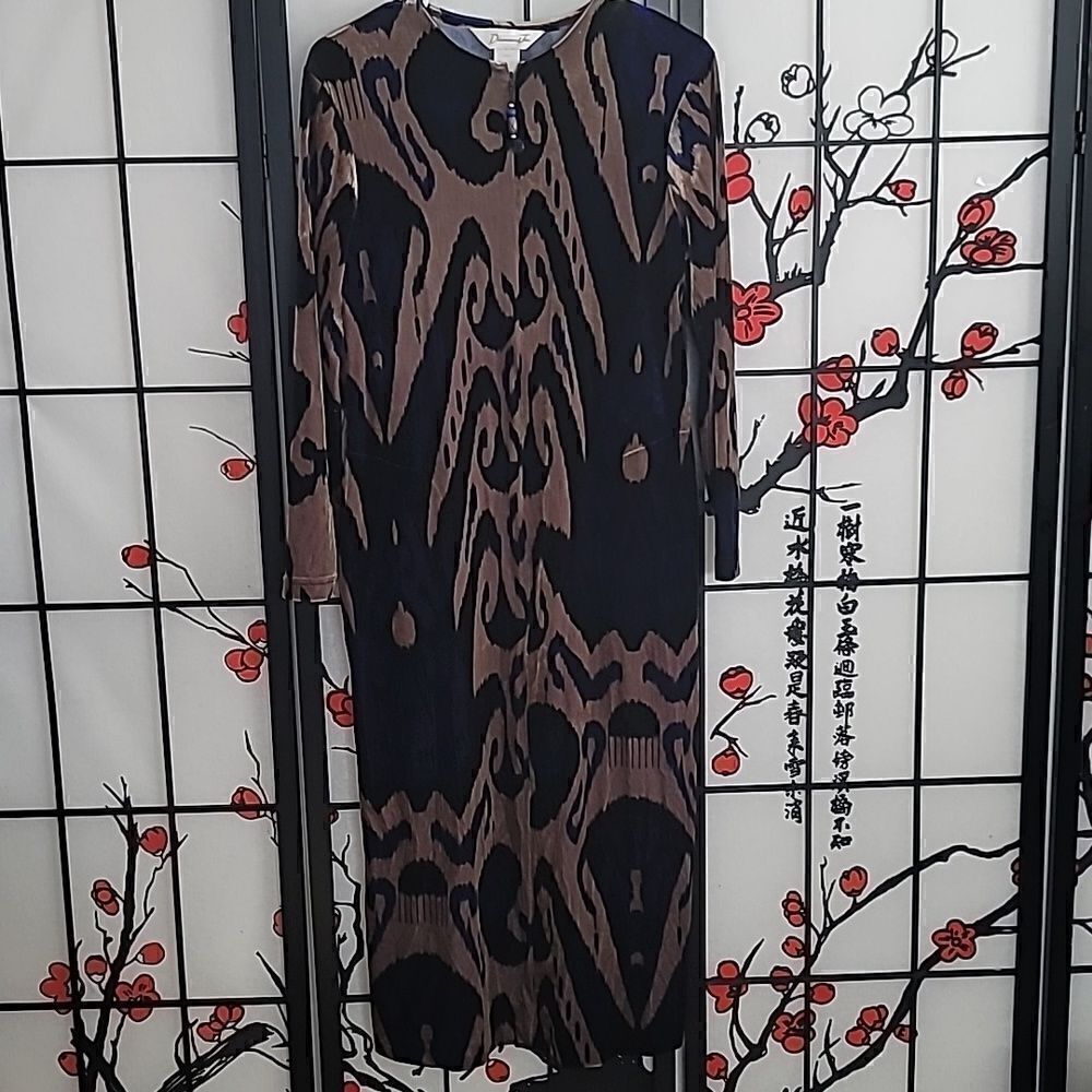 Diamond Tea Vintage Velvet Lounge Dress  MuuMuu